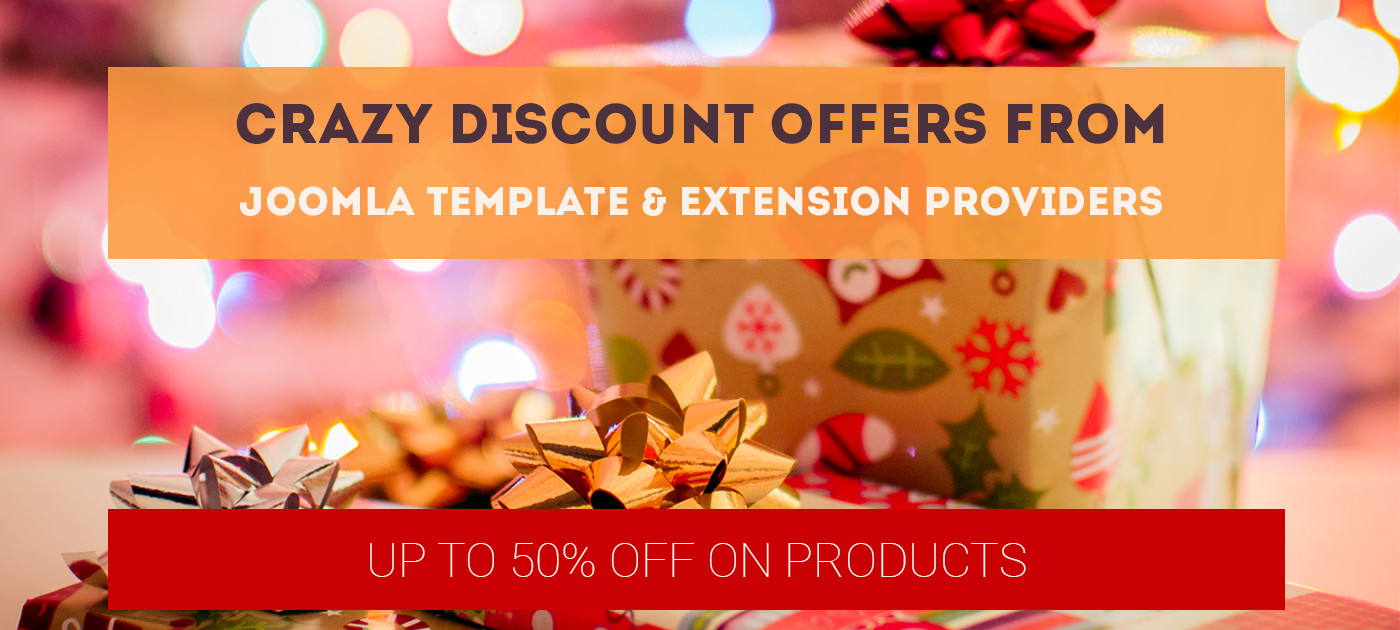 Crazy discount offers from Joomla template & extension providers