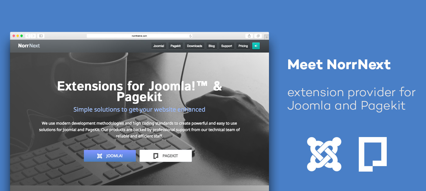 Meet NorrNext - extension provider for Joomla and Pagekit