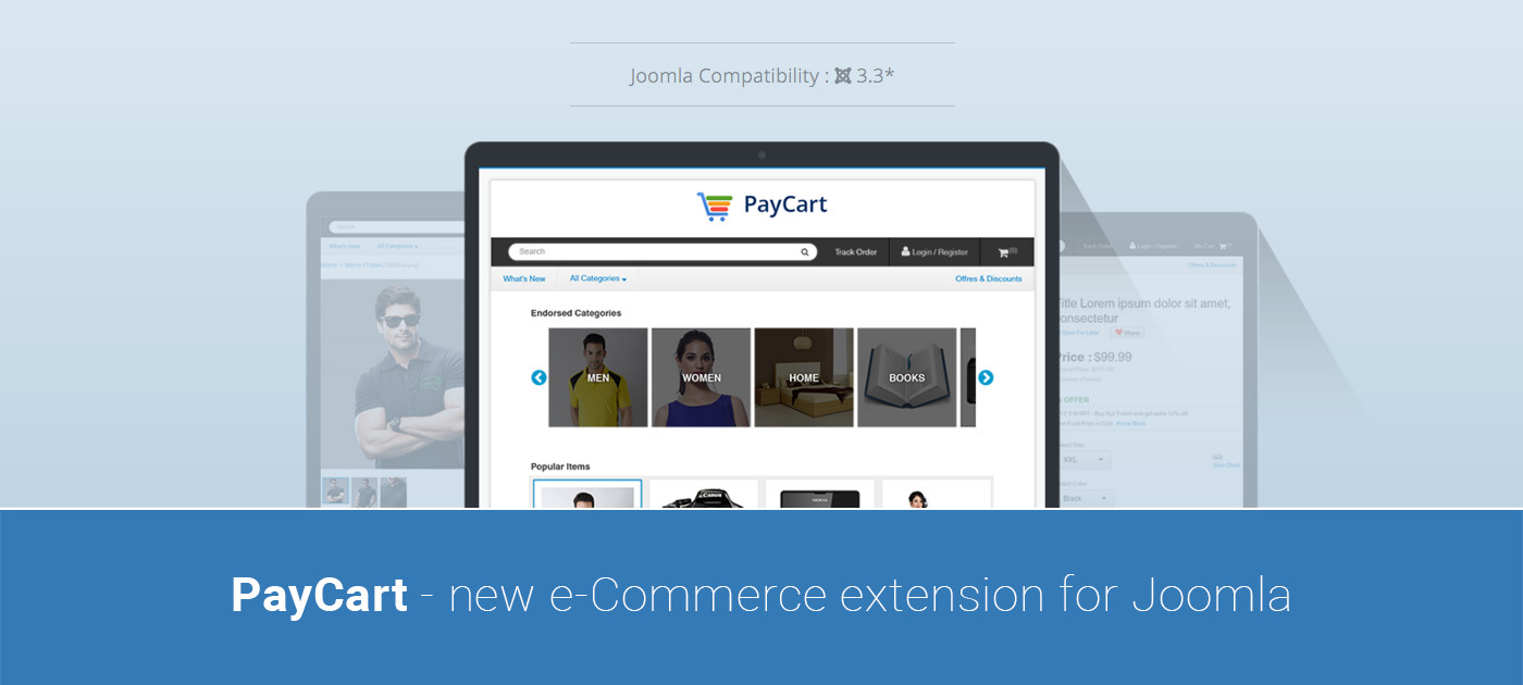 PayCart: new e-Commerce extension for Joomla