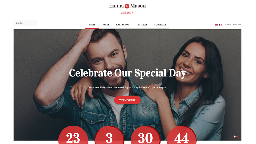 Emma and Mason - Joomla Template by Shape5