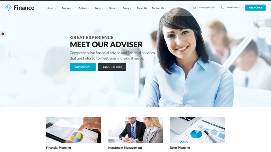 Finance - Business & Financial Joomla Template