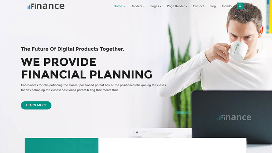 Finance  Template for Joomla