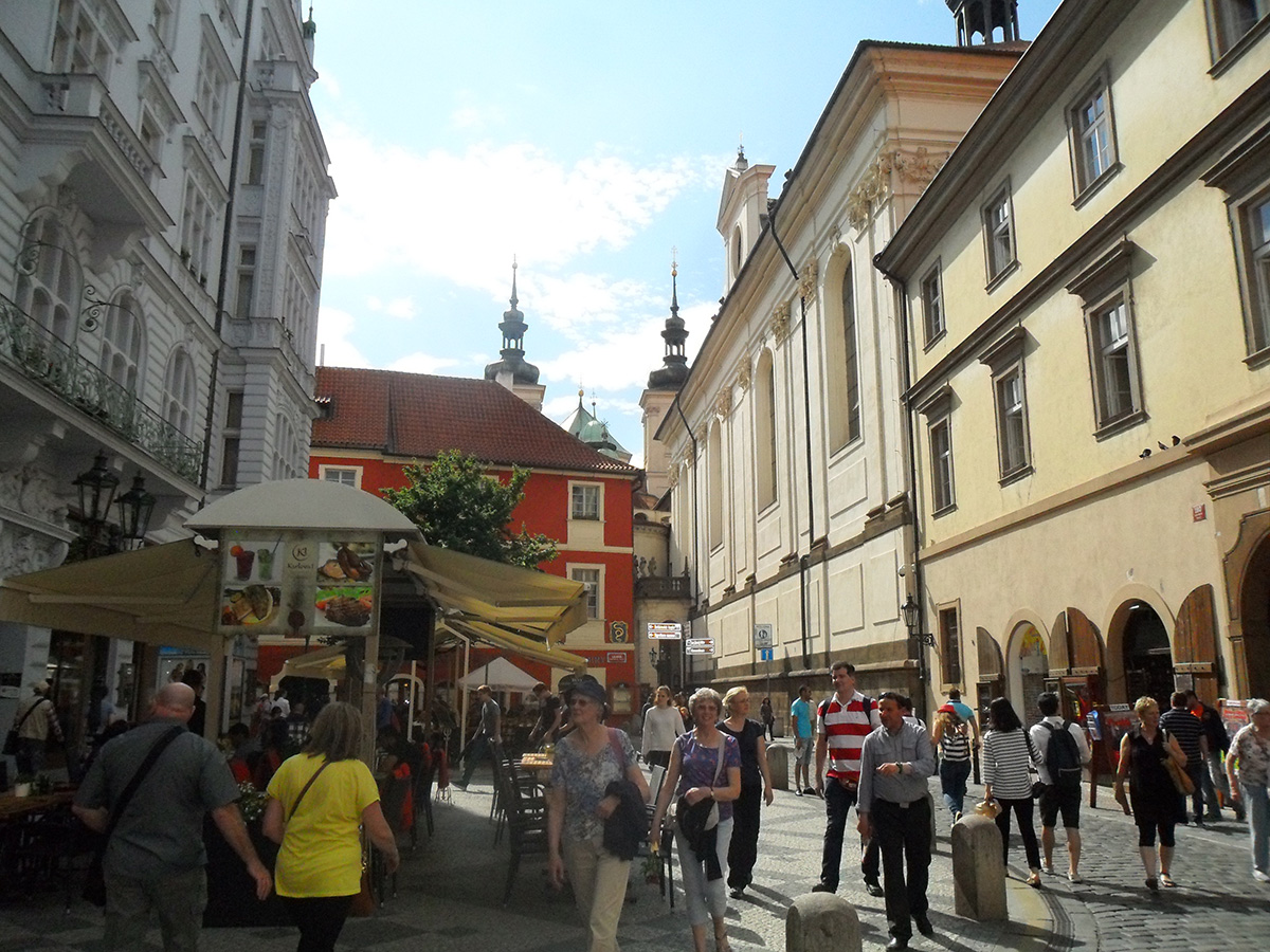 At Prague's streets