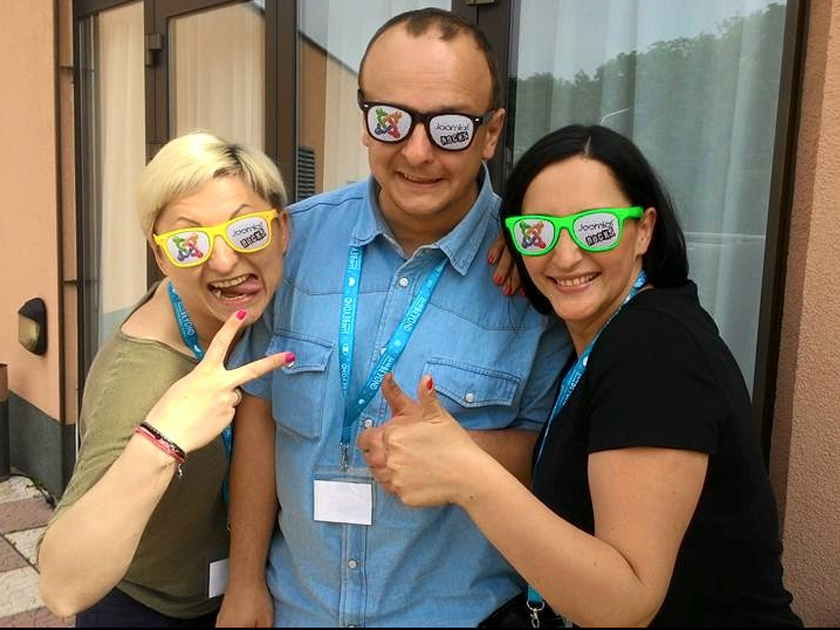 Justyna Michallek, Radek Suski and Danuta Idzik