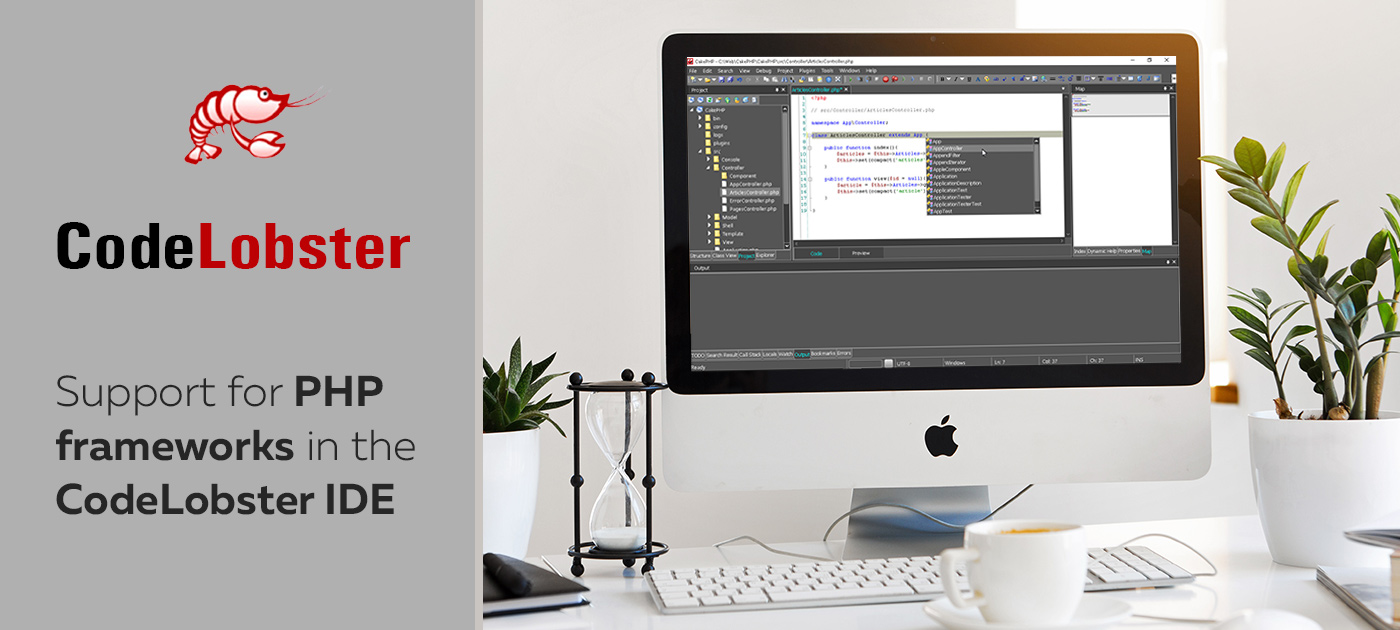 Support for PHP frameworks in the CodeLobster IDE